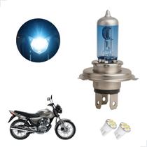 Lâmpada Super Branca H4 para Moto CG 150 Titan ESD 2004 2005 2006 2007 2008 2009 2010 até 2013