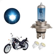 Lâmpada Super Branca H4 para Moto SUZUKI INTRUDER VS 800 GLP 1994 1995 1996 1997 1998 até 2003