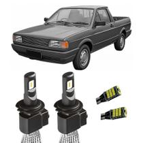 Lampada Super LED H4 6000K Com Pingo T10 Saveiro 1992 A 1999 Lampada Super LED H4 6000K Com Pingo T10 Saveiro 1992 A 1999