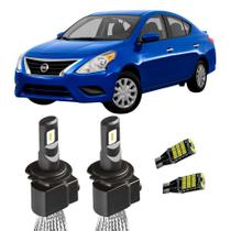 Lampada Super LED H4 8000LM + Pingo T10 Versa 2011 A 2019 Lampada Super LED H4 8000LM + Pingo T10 Versa 2011 A 2019