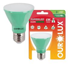 Lâmpada Super Led Par20 6W Bivolt E27 Verde