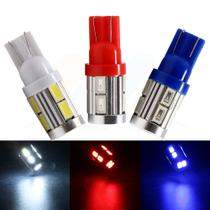 Lâmpada Super Pingo T10 8W com 10 LEDs de Alta Potência - Cores Variadas