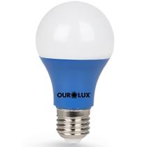 Lâmpada Superled Ouro 60 Colors 7 Watts Azul Bivolt - 05455 - OUROLUX