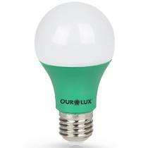 Lâmpada Superled Ouro 60 Colors 7 Watts Verde Bivolt 05454 Ourolux Superled Ouro 60 Colors 7w Ve