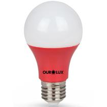 Lâmpada Superled Ouro 60 Colors 7 Watts Vermelho Bivolt - 05457 - OUROLUX