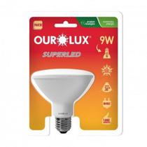 Lâmpada Superled Ourolux 9w Par30 Bivolt Led 3000k Luz Branca Morna