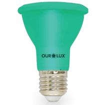 Lâmpada Superled PAR 20 IP65 6 Watts 38º Verde - 05485 - OUROLUX
