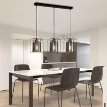Lâmpada suspensa Generic 3 Lights E27 Metal e vidro cinza 72x18 Lâmpada suspensa Generic 3 Lights E27 Metal e vidro cinza 72x18