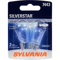 Lâmpada SYLVANIA SilverStar Mini 7443 Brighter Whiter Light x2 Lâmpada SYLVANIA SilverStar Mini 7443 Brighter Whiter Light x2