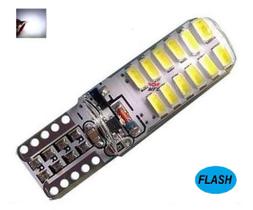 Lampada t10 strobo 24 led siliconada w5w branco 12v - MFL