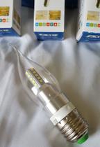 Lampada Tipo Vela Led E27 4w Cristal Bico Branco Quente ou Branco Frio Lampada Tipo Vela Led E27 4w Cristal Bico Branco Quente ou Branco Frio