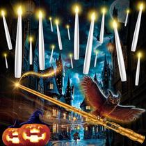 Lâmpada TLPUHU, velas LED flutuantes com varinha, 18 unidades Lâmpada TLPUHU, velas LED flutuantes com varinha, 18 unidades