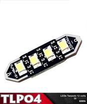 Lâmpada Torpedo LED 39mm Branco Frio 6000k 12V