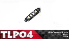 Lâmpada Torpedo LED 41mm Branco Frio 6000k 12V Lâmpada Torpedo LED 41mm Branco Frio 6000k 12V