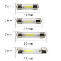 Lâmpada Torpedo LED COB Filamento 12V - Super Branca 6500K Lâmpada Torpedo LED COB Filamento 12V - Super Branca 6500K