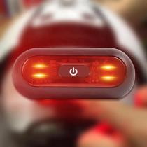 Lâmpada Traseira Para Capacete De Bicicleta E Motocicleta, À Prova D'água, Luz LED, Sinal De