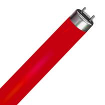 Lâmpada Tubular Fluorescente T8 G13 15W Vermelha 45Cm
