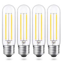 Lâmpada tubular LED AIELIT E26 2W 5000K 200lm, pacote com 4 Lâmpada tubular LED AIELIT E26 2W 5000K 200lm, pacote com 4