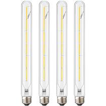 Lâmpada tubular LED Leools T300 6W 4000K E26 regulável, pacote com 4