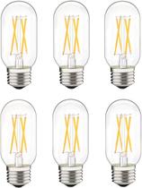 Lâmpada tubular LED LiveMax Dimmable 6W 600lm 4000K E26, pacote com 6