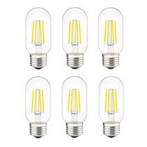 Lâmpada tubular LED LiveMax T45 4W Daylight White 5000K E26, pacote com 6
