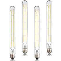 Lâmpada tubular LED LVYE regulável 12W 3000K E26 100W, pacote com 4