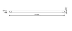 Lampada tubular led t8 120cm 18w 1850lm sth9617 40 - Stella -