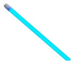 Lâmpada Tubular Led T8 9w Azul Bivolt Policarbonato 45cm