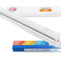 Lampada Tubular T8 Led 18w Branco Frio 120cm Calha Completa