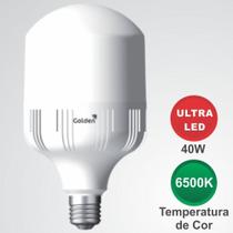 Lâmpada Ultraled Alta Potência 40W 3.600 Lúmens Base E27 6500K cor Branca Bivolt - Certificada