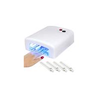 Lâmpada UV para secar unhas com 4 lâmpadas UV, temporizador de 9W e 120s