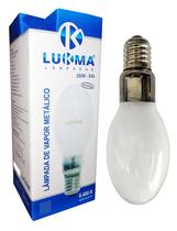 Lâmpada Vapor Metálico Ovoide 250w E40 6400k Branco-frio comercial residencial fachada loja quadra estádios projetores portos - LUKMA