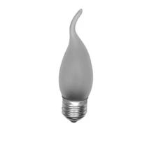 Lâmpada Vela 25w Vidro Fosco Frosted E27 127v Blister 2pçs