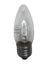 Lâmpada Vela 40w Soquete E27 220v Clara Lustres Abajur Branco Quente