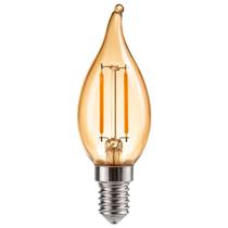 Lâmpada Vela Chama Filamento Led Retrô 2W 110V Âmbar E14 Lâmpada Vela Chama Filamento Led Retrô 2W 110V Âmbar E14