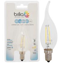 Lâmpada Vela Filamento Led 2w 127v E14 Quente 2700k