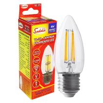 Lâmpada Vela Filamento Led Clara 4W E27 Bivolt Fria 6500K