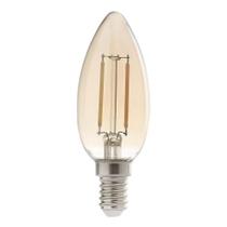 Lâmpada Vela Filamento Led E-14 C35 Âmbar 2200K 127V Galaxy