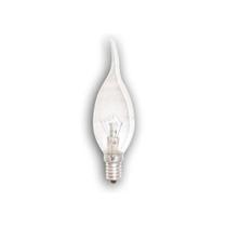 Lâmpada Vela Incandescente Bico Torto clara E12 25W 220V kit com 10