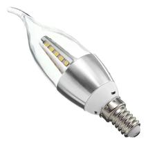 Lâmpada Vela Led Bico Torto 4W Clara E14 Branco Quente