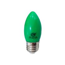 Lâmpada vela led e27 1w verde ctb 110v Lâmpada vela led e27 1w verde ctb 110v