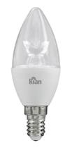 Lâmpada Vela Led Lisa Clara 4W Branco Quente E14 Soquete E27