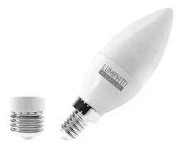 Lâmpada Vela Led Luminatti 6w E14 Branconeutro Bivolt 400lm
