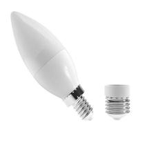 Lâmpada Vela Led Para Lustre 6W Bivolt Luz Branco Neutro E14 E27 Lâmpada Vela Led Para Lustre 6W Bivolt Luz Branco Neutro E14 E27