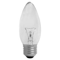 Lampada vela lisa 40w 220v e27 clara es ge