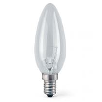 Lâmpada Vela Lisa E-14 127V 40W COMBO COM 10