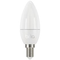 Lâmpada Vela Lisa Leitosa LED E14 - Luz Quente 2700K - Bivolt - Brilia