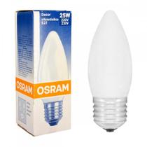 Lampada Vela Lisa Osram Silica 25Wx220V. . / Kit C/ 5 Peças