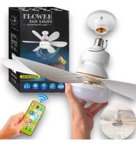 Lampada Ventilador De Teto com Controle Remoto luz Led pontente silencioso luminaria Quarto bivolt