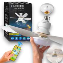 Lampada Ventilador De Teto com Controle Remoto luz pontente silencioso luminaria Quarto bivolt